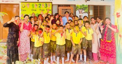 अर्पण पब्लिक स्कूल में मनाई गई हर्बल होली